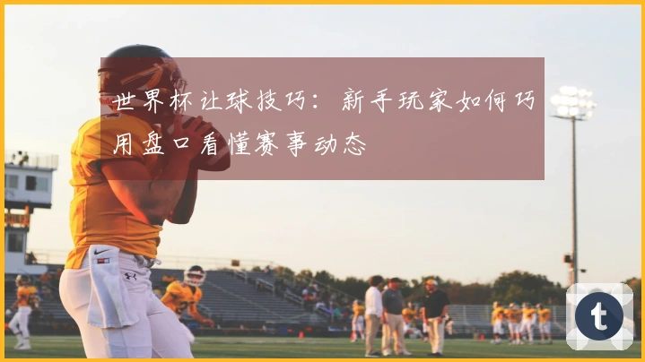 世界杯让球技巧：新手玩家如何巧用盘口看懂赛事动态